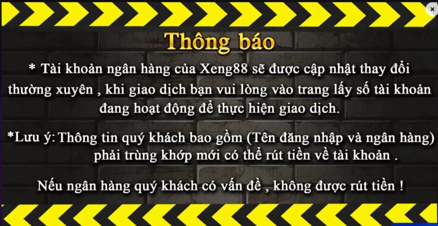 Thông báo từ Xeng88