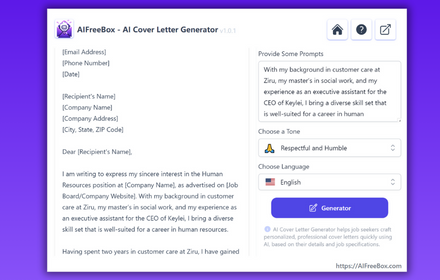 AI Cover Letter Generator: Boost Hire Appeal small promo image