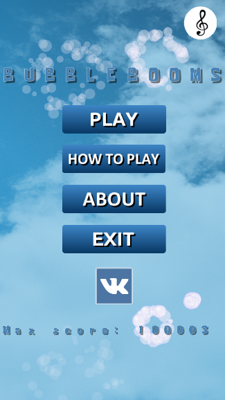 Android application Bubblebooms Clicker screenshort