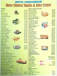 Shree Chinese Snacks & Juice Center menu 1