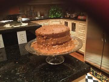 Banana Cake with Caramel Icing