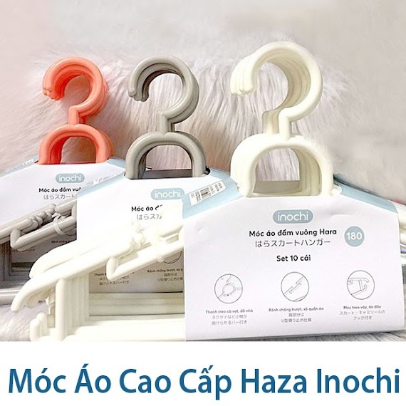 [ 10 Phân Loại ] Bộ Sưu Tập Móc Quần Áo Người Lớn Nhựa Cao Cấp Inochi - Giao Màu Ngẫu Nhiên