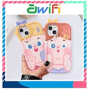 Ốp Lưng Iphone Nơ Camera Hình Vuông Baby 6/6Splus/7/7Plus/8/8Plus/X/Xr/Xs/11/12/13/Pro/Max/Plus/Promax - Awifi X5 - 21