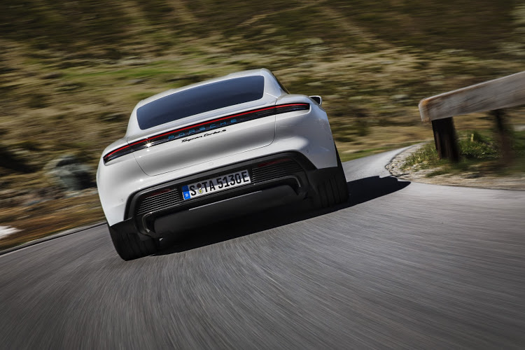 Adaptive air suspension gives the big Porsche pinned-down handling and a comfortable ride.