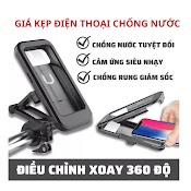 Giá Đỡ Điện Thoại , Kẹp Điện Thoại Xe Máy Chống Nước, Kẹp Điện Thoại Xe Đạp Chống Nước Xoay 360 Độ