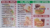 J / S Burgers menu 3