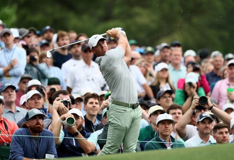 Northern Ireland's Rory McIlroy hits his tee shot on the 12th hole during a practice round at Augusta National Golf Club in Augusta, Georgia, the US, April 9 2024. Picture: REUTERS/Eloisa Lopez