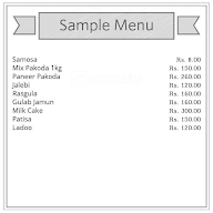 Krishna Sweets menu 1