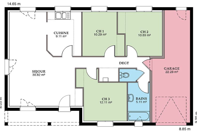  Vente Terrain + Maison - Terrain : 1 160m² - Maison : 100m² à Challuy (58000) 