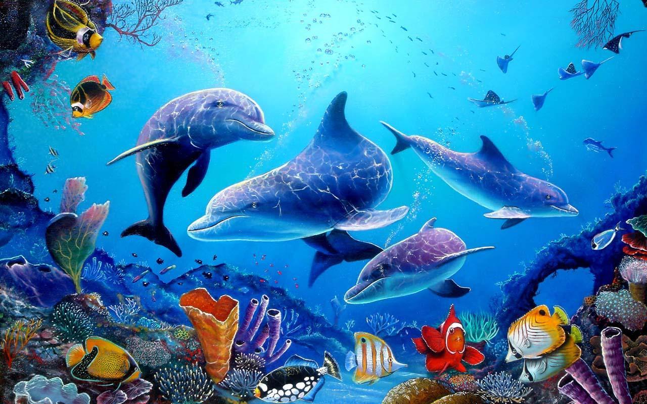  Wallpaper  Aquarium  Bergerak For Android  Wallpaper 