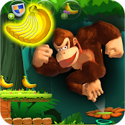 jungle 2 banana monkey running  Icon