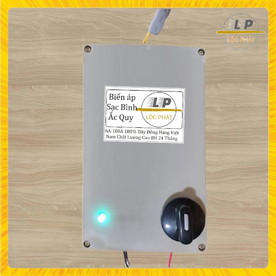 Sạc Bình Ắc Quy 12V Từ 6A Đến 120A Có Quạt Tản Nhiệt Hộp Đựng Bảo Hành 24 Tháng