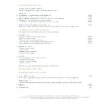 Tamra - Shangri-La's - Eros Hotel menu 2