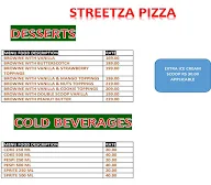 Streetza Pizza menu 1