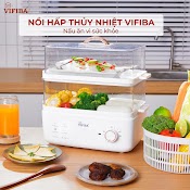 Nồi Hấp 2 Tầng Vifiba, Nồi Hấp Điện Đa Năng, Nồi Hấp Gà, Nồi Hấp Điện Vifiba Công Suất 800W Dung Tích 10L, Nồi Hấp Điện