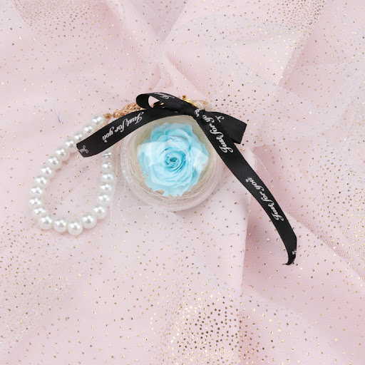 Title 5, Rose Perianth Pearl Car Hanging Keychain Elegan...