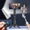 Gimbal Chống Rung Điện Thoại Cầm Tay Quay Phim Video, Chụp Hình Selfie, Ảnh Tự Sướng, Có Bluetooth, Đèn Sáng - L09 Pro