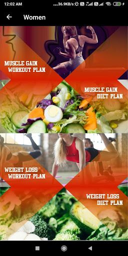 Screenshot Home Workout with Diet Plans