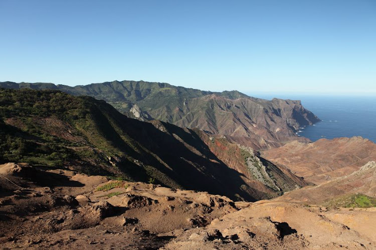 Volcanic landscape of Sandy Bay, St Helena.