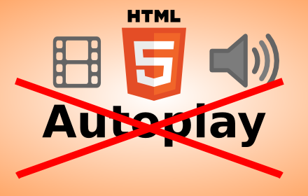 Disable HTML5 Autoplay small promo image