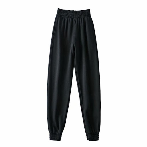 Title 3, Womens Fashion Simple High Waist Loose Sweatpa...