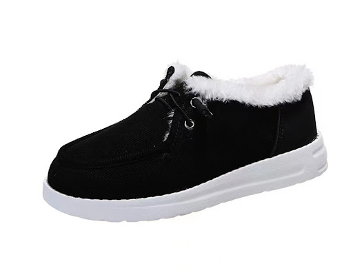 Title 2, Solid Color Low Top Round Toe Flat Heel Casual ...
