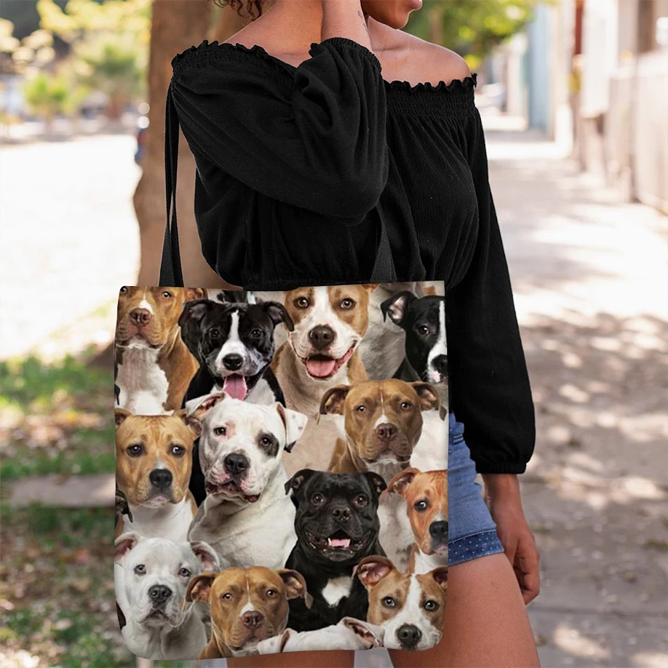 Sac de transport en coton portable et personnalisé avec impression créative sur toile, idéal pour vos courses et déplacements.