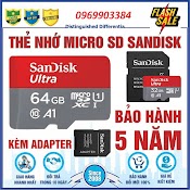 Thẻ Nhớ Microsdhc Sandisk Ultra 64Gb 32Gb 100 Mb/S