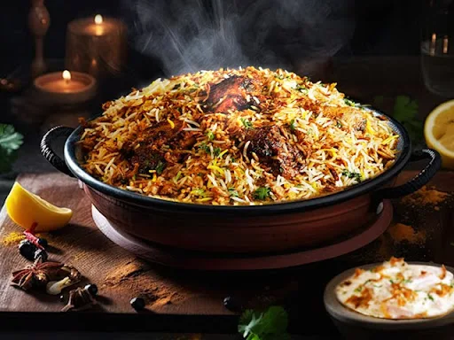 Spicy Chicken Dum Biryani [Boneless, Serves 4]