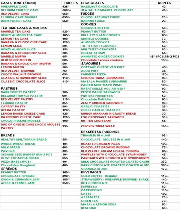 Carpedium menu 