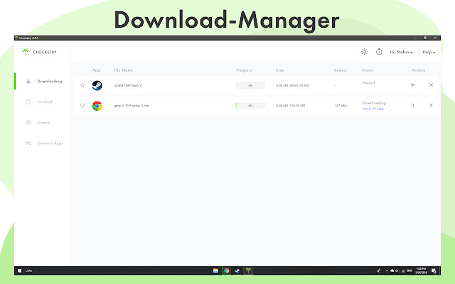 Checketry: Download-Manager