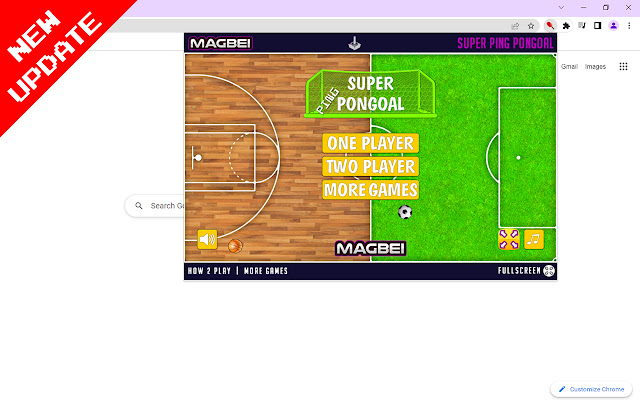 Super Ping-Pongoal Game - Runs Offline chrome extension