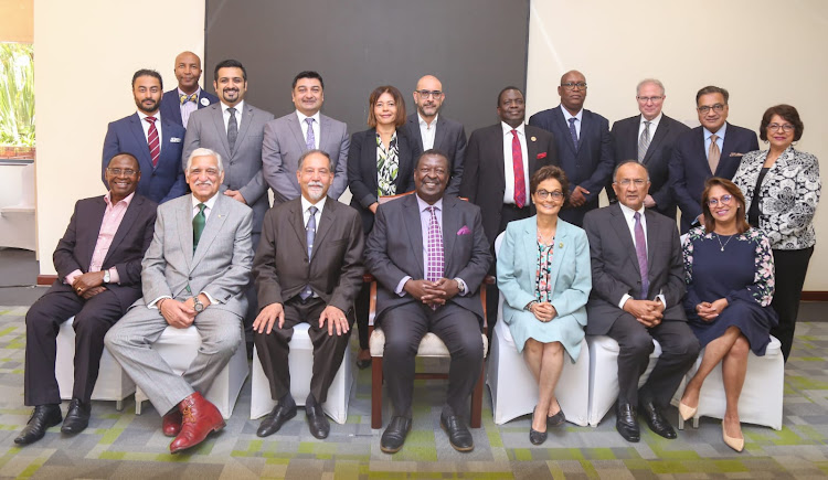 Prime Cabinet Secretary Musalia Mudavadi during a meeting with the Aga Khan Development Network in Kenya