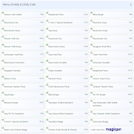 Helly & Chilly Cafe menu 1