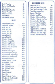 Vishal Jalebi Centre menu 4