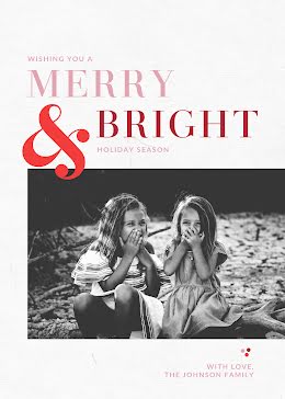 Merry & Bright Wishes - Christmas Card item