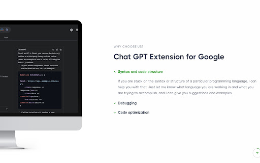 Chat GPT for Google