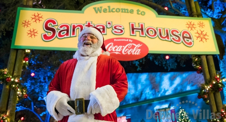 Busch Gardens Christmas Town Santa Coca Cola