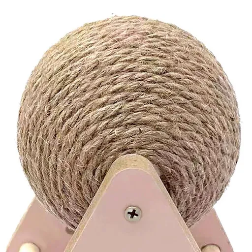 Cat Scratching Ball Rotatable Floor Ball Toy Cat Scratcher Reduce Boredom Indoor Cat Interactive Ball Toy for Dining Roo