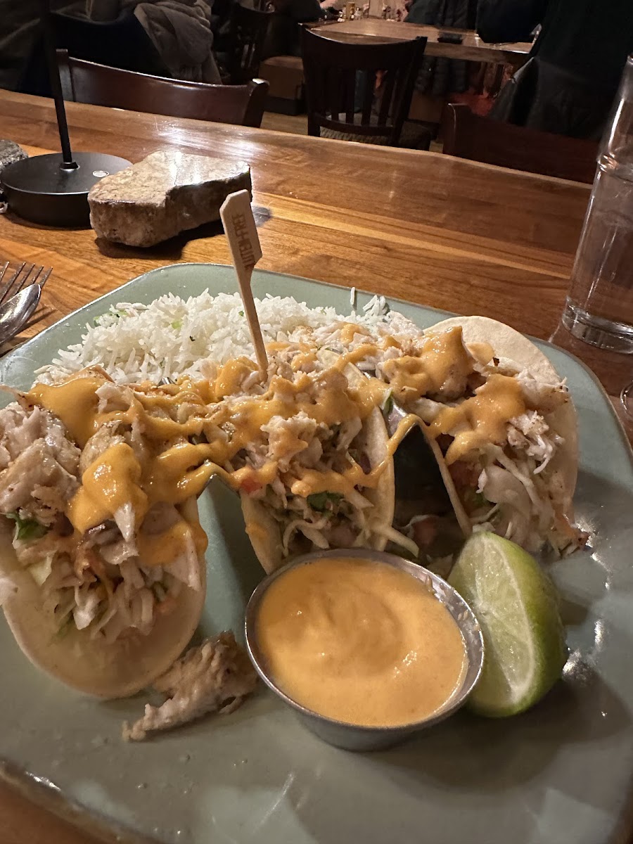 Fish tacos are the best I ever had!