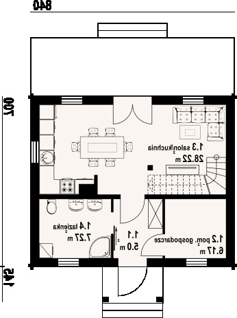 Gródek 33 dws - Rzut parteru