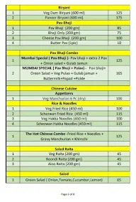 Joshi Bhavan - Breakfast, lunch, dinner menu 6