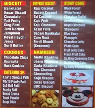 Vimal Bakery menu 3