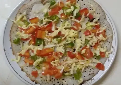 Jain Cheese Tomato And Capsicum Uttapam