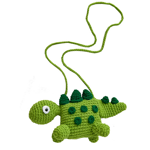 Title 7, Little Dinosaur Woolen Yarn Bag Hand Crocheted ...