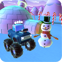 Snowman Monster Car Christmas Train Gift Collect