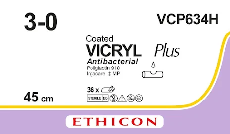 Vicryl Plus 3-0 3x45cm  VCP634H