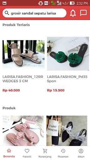 Grosir Sepatu Sandal Larisa