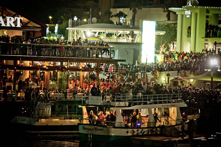 The V&A Waterfront New Year's Eve fireworks display attracts up to 200,000 people.