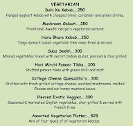 The Outback menu 1